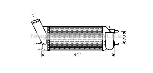 AVA QUALITY COOLING Kompressoriõhu radiaator PE4335